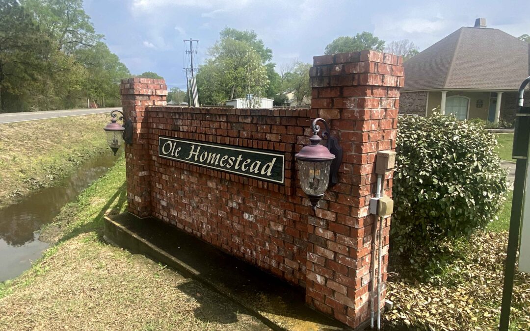 Commercial Brick Sign Repair